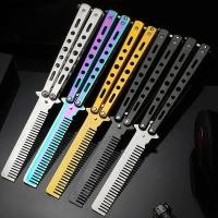 ราคา Foldable Knife Portable Butterfly Training CSGO Butterfly Balisong Trainer Pocket Flail Knife Uncut Blade Comb For Train (48101903350)