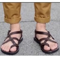 ราคา หุ้มส้นผู้ชายหนังสานไขว้ หนังแท้ (7761041148)