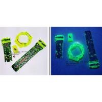 ราคา กรอบสาย G-SHOCK แบบใส สีเขียวสะท้อนแสง สกรีนลาย Mountain Dew ใส่รุ่น GA-100 ,GA-110 ,GA-120 ,GD-100 (26022397020)