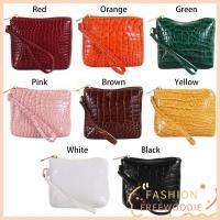ราคา FREEWOODIE Card Coin Wallet Zipper Solid Color Handbag Crocodile (42053207131)