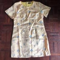 ราคา เดรสสั้นพิมลายดอกสีเหลือง ไซร์XXL #เดรสสาวอวบ #สาวอวบ (4526375559)