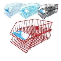 ราคา ตะกร้าเอกสารลวดเคลือบพลาสติก 3 ชั้น โรบิน 403คละสี (11340275606)