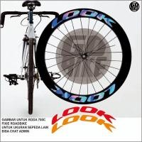 ราคา สติ๊กเกอร์ขอบจักรยาน 700c, สติ๊กเกอร์ขอบจักรยานเสือหมอบ fixie, LOOK (53101938954)