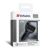 ราคา Verbatim Dua Car Charger 42W 1port PD + 1 por Qualcomm 3.0 65815 (4782691550)
