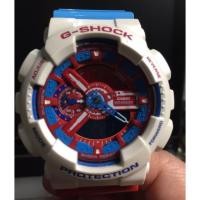 ราคา G shock สายสีฟ้าแดง สั่งทำพิเศษ รุ่นโดราเอมอน G shock module 5146 GA110ac-7AER ของแท้ พร้อมกล่องและใบรับประกัน สภาพ 98% (1085504946)