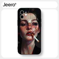 ราคา Jeero เคสไอโฟน เคสซิลิโคนนุ่มกันกระแทกน่ารักตลก เคสโทรศัพท์ สีดำ Compatible for iPhone 16 15 14 13 12 11 Pro Max SE 2020 X XR XS 8 7 6 6S Plus พลัส XYAB120 (16696634067)