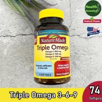 ราคา <Nature Made> Triple Omega 3-6-9, 74 Softgels โอเมก้า 3-6-9 (20487503878)