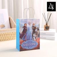 ราคา หน่วย - ถุงกระดาษ Disney Frozen motif/ กระเป๋าของขวัญวันเกิดเด็กแช่แข็ง Elsa Anna (40274755368)