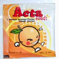 ราคา เครื่องดื่มเกลือแร่ชนิดผงรสส้ม Acta แอคต้า 20 กรัม 1 กล่อง 50 ซอง (2664103583)