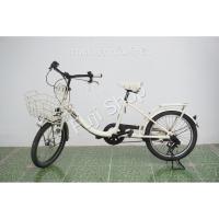 ราคา จักรยานแม่บ้าน Cargo ญี่ปุ่น - ล้อ 20x2.125 - เกียร์ดุม 3 สปีด - ไฟหน้าอัตโนมัติ - Bridgestone Bikke 2 - สีขาว [จักรย... (27457695115)