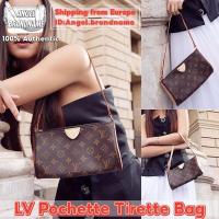 ราคา หลุยส์วิตตอง Louis Vuitton Pochette Tirette Bag กระเป๋า สุภาพสตรี/กระเป๋าสะพายไหล่ (29576591043)