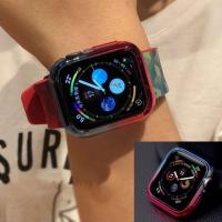 ราคา เคสใสแบบนิ่มสองสีของ Apple​ Watch​ ใช้ได้​กับ Series 4 5 (2886991742)