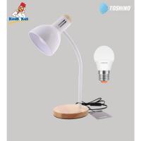 ราคา TOSHINO รุ่น DL-03 สีขาว โคมไฟตั้งโต๊ะ โคมไฟสไตล์โมเดิร์น เสียบไฟบ้าน สายยาว 1.2เมตร ก้านปรับองศาได้ ขั้ว E27 (24488393561)