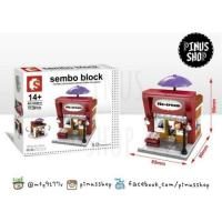 ราคา Lego nano blocks Ice cream Shop ตัวต่อ เลโก้นาโน บล็อค ร้านไอศกรีม / ไอติม /ไอศครีม (เลโก้ร้านค้า) (957863262)