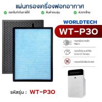 ราคา ไส้กรองอากาศ Worldtech รุ่น WT-P30 สำหรับเครื่องฟอก เวิลด์เทค แผ่นกรองฝุ่น HEPA H13 Filter (43550313294)