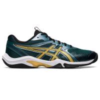 ราคา ASICS : 1071A089.300 GEL-BLADE 8 MEN CPS ผู้ชาย รองเท้าสำหรับกีฬาในร่ม ของแท้ EVERGLADE/RICH GOLD (15798219854)