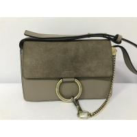 ราคา กระเป๋ามือสอง ของแท้ Chloé (โคเอ่) Made in Spain สีเทา หนังแท้ ขนาด 9 นิ้ว พร้อมส่ง (13876589442)