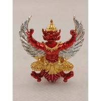ราคา พญาครุฑ รุ่นมหาสิทธิโชค รุ่นแรก วัดศาลาเจ้า จ.ปทุมธานี เนื้อโลหะชุบ2Kลงยา (24264023368)