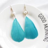 ราคา ต่างหูเจาะ ขนนก (พร้อมส่ง) (4000156027)