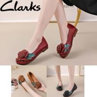ราคา Clarks ริบบิ้นใหม่ รองเท้าผู้หญิง clarks แบนผู้หญิงหนังแท้ Jasmine รองเท้าผู้หญิง (53352632678)