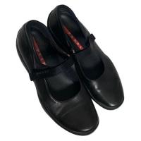 ราคา USED !!!Prada Leather ballet flats (29925579549)