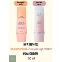 ราคา HER HYNESS Hexapeptide Anti-Aging Super Dry Touch 50 ml HER HYNESS ROYAL HYA WATER SUNSCREEN กันแดด เฮอ ไฮเนส กันน้ำ (29217813039)