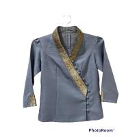 ราคา เสื้อผ้าไทยไหมลาวสีฟ้า (16984182500)