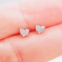 ราคา [ พร้อมส่ง ] ต่างหูหัวใจเพชรแท้ ทองคำแท้18K (ทอง75.0%) เพชรแท้น้ำ100 เบลเยี่ยมคัต [18KPEO18] (14763275293)