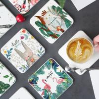 ราคา Pladao Houseware ที่รองแก้ว หินรองแก้วซับน้ำ Diatomite น้ำไม่เลอะโต๊ะ ทรงจัตุรัส มีหลายลายให้เลือก (5740642589)