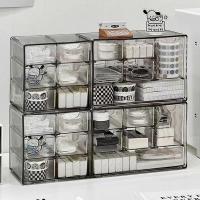 ราคา ชั้นลิ้นชักพลาสติก กล่องลิ้นชัก 6ช่อง ชั้นวางของ สารพัดประโยชน์ กล่องเก็บเครื่องประดับ เก็บของจุกจิกบนโต๊ะ ขนาดเล็ก (24128641504)