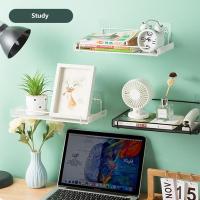 ราคา ชั้นวางติดผนัง ชั้นวางของติดผนัง ที่เก็บของติดผนัง ไม่ต้องเจาะ ชั้นวางเราเตอร์ ชั้นวางกล่องติจิตอล (20463486879)