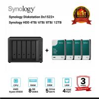 ราคา Synology DiskStation DS1522+ 5 Bays Nas + Synology HDD 4TB/6TB/8TB/12TB (22063683883)
