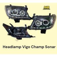ราคา ไฟหน้า Vigo Champ 2012 2013 2014 led โปรเจคเตอร์ Sonar โคมดำ (22134121203)