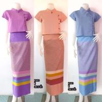 ราคา ผ้าถุงทอล้านา สำเร็จรูปพร้อมใส่ ลายลีลาวดี ** เฉพาะผ้าถุง** (28867148151)