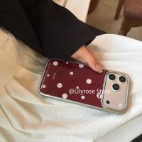 ราคา ปีใหม่ไวน์แดงคริสต์มาสขอบเงินวางกาวสําหรับApple iPhone 17ProMax 17Po 17 16ProMax 16Pro 16 15ProMax 15Pro 15 14ProMax 14Pro 14 13ProMax 13 Korea Apple iPhoneกรณี (41776910877)