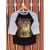 ราคา เสื้อยืดมือสอง วงStyx ทัวร์1977 รีโปร ของแท้ (29780373389)