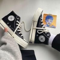 ราคา ♞,♘,♙รองเท้าผ้าใบหุ้มข้อสูง รองเท้าผ้าใบ นักเรียนอเนกประสงค์ ใหม่ สไตล์เกาหลี ins (25922529197)