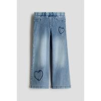 ราคา H&M(เอชแอนด์เอ็ม) กางเกงทรงเดนิมแบบกว้าง Girls Wide denim-look trousers 1226321_16 (27792432089)