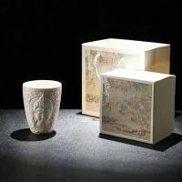 ราคา เซรามิกสามมิติรูปปั้นพระพุทธรูปถ้วยเซรามิกแกะสลักเครื่องประดับเซนระดับไฮเอนด์ฉันพระพุทธเจ้าเมตตาถ้ว (29741705830)