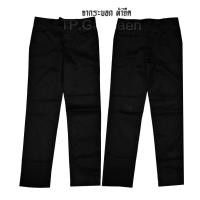 ราคา กางเกงสแล็ค กางเกงทำงานผ้ายืดขากระบอกเล็ก สีดำ มีพร้อมส่ง เอว 28-48 ใส่สบาย ผ้าดีทรงสวย (2071854707)