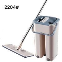 ราคา ไม้ถูพื้น 2204 ไม้ถูพื้นพร้อมถัง อุปกรณ์ทำความสะอาด ถังรีดน้ำ 2 in 1 ไม่ต้องก้มไปบิดน้ำ ไม้ม็อบถูพื้น ซักน้ำ (18608330895)