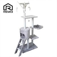 ราคา คอนโดแมวรุ่นใหม่ 4ชั้น สูง 138 ซม ทนทาน แข็งแรง (6576418929)