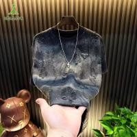 ราคา HillsayN เสื้อยืดแขนสั้นพิมพ์ลายกาแล็กซี่สำหรับผู้ชาย (26887459020)