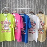 ราคา เสื้อยืดOversize สกรีน Labubu gals (ป้ายCZESC)อก44-46 (28988117569)