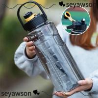 ราคา SEYAWSON ขวดน้ําสําหรับเล่นกีฬา, ขวดเครื่องดื่มกันรั่วขนาด 1.5 ลิตร/2 ลิตร/3 ลิตร, น้ําหนักเบาพร้อมเครื่องหมายเวลาเหยือกน้ําความจุขนาดใหญ่ (41711287627)
