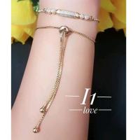 ราคา สร้อยข้อมือเชือกทอง Xuping Gold ชุบทอง 24k013 (24443125638)