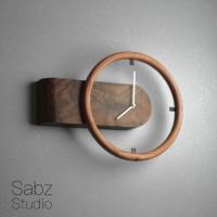ราคา นาฬิกาแขวนทรงกลม/นาฬิกาแขวนคัสตอม/นาฬิกาแขวนไม้ไม้สัก/นาฬิกาไม้ (44222071139)