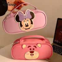 ราคา กล่องดินสอ Disney Mickey Mouse ความจุขนาดใหญ่ นักเรียนมัธยมปลายมือถือกล่องเครื่องเขียนหนัง PU กระเป๋าเก็บของการ์ตูน (29264663319)