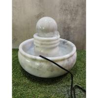 ราคา ชุดหินหมุนเสริมมงคลฮวงจุ้ยขนาดอ่างกว้าง30cm.(สีขาวหินอ่อน) (20792042808)