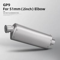 ราคา Universal 51mm Motorcycle exhaust system muffler M1 Mufflers For R3 R6 R1 MT09 ZX6R NINJA400 CBR500 (49101837244)
